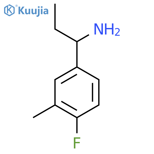 1-(4-Fluoro-3-methylphenyl)propan-1-amine structure