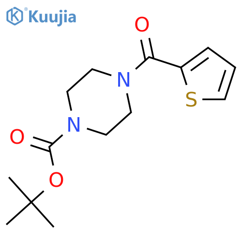 tert-butyl 4-(thiophen-2-ylcarbonyl)piperazine-1-carboxylate structure