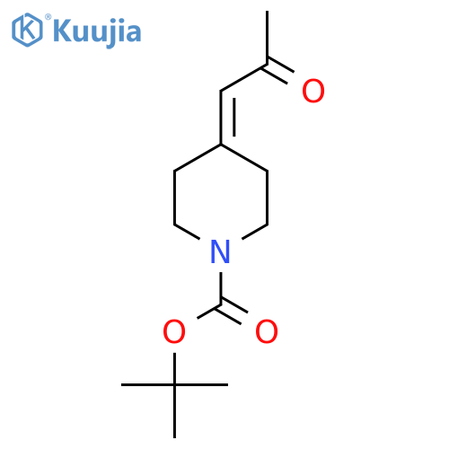 Tert-butyl 4-(2-oxopropylidene)piperidine-1-carboxylate structure