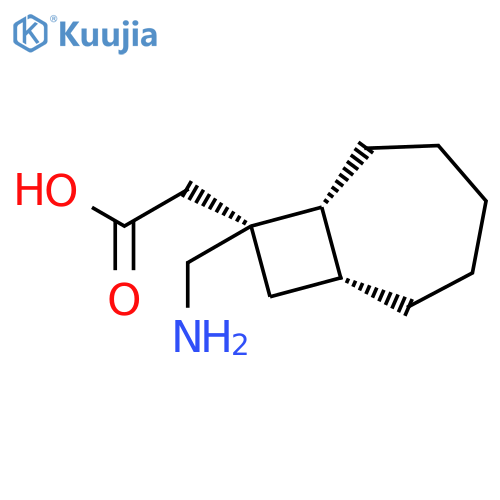 Bicyclo[5.2.0]nonane-8-acetic acid, 8-(aminomethyl)-, (1R,7R,8S)- structure