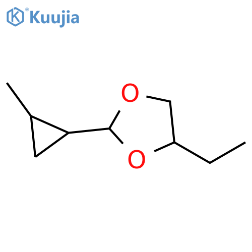1,3-Dioxolane, 4-ethyl-2-(2-methylcyclopropyl)- structure