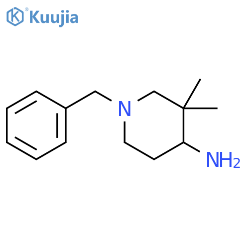 1-Benzyl-3,3-dimethylpiperidin-4-amine structure