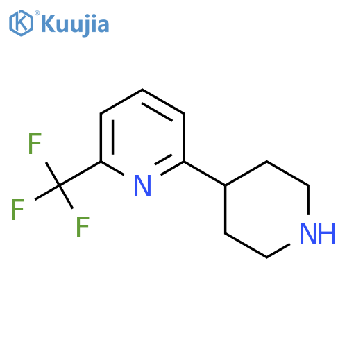 2-(Piperidin-4-yl)-6-(trifluoromethyl)pyridine structure