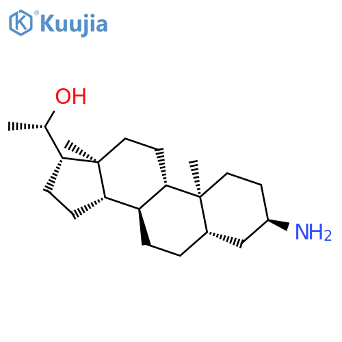 Pregnan-20-ol,3-amino-, (3a,5a,20S)- (9CI) structure