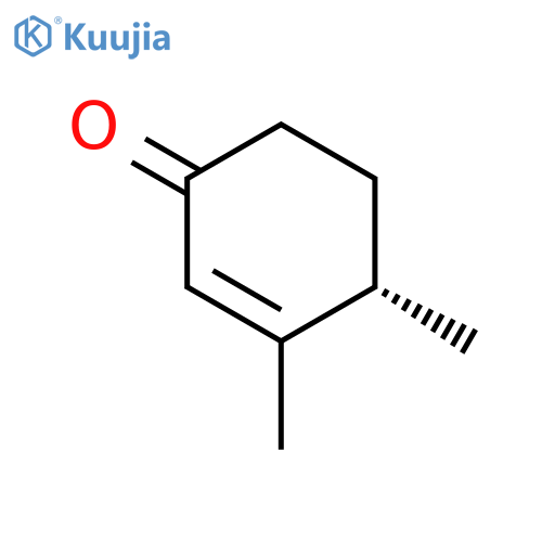 2-CYCLOHEXEN-1-ONE, 3,4-DIMETHYL-, (4S)- structure