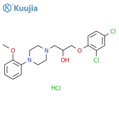1-(2,4-dichlorophenoxy)-3-4-(2-methoxyphenyl)piperazin-1-ylpropan-2-ol dihydrochloride structure
