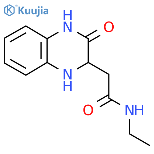 N-Ethyl-2-(3-oxo-1,2,3,4-tetrahydroquinoxalin-2-yl)acetamide structure
