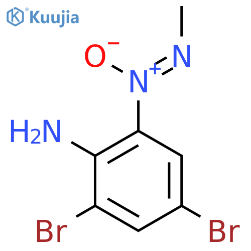 2,4-Dibromo-6-(methyl-NNO-azoxy)phenylamine structure