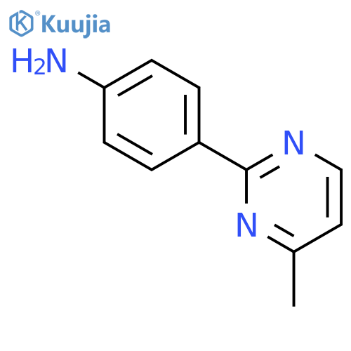 4-(4-methylpyrimidin-2-yl)aniline structure
