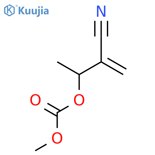 2-Cyano-1-methyl-2-propen-1-yl Methyl Ester Carbonic Acid structure