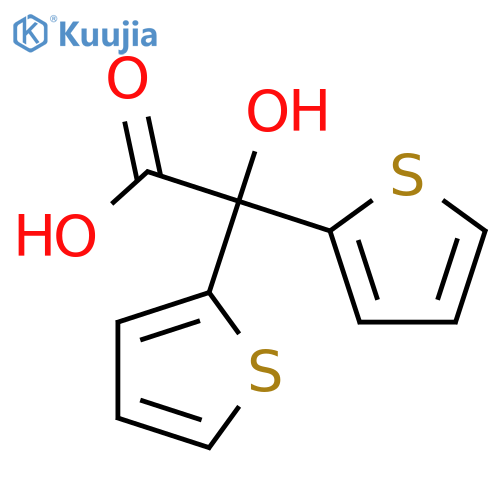 2-hydroxy-2,2-bis(thiophen-2-yl)acetic acid structure