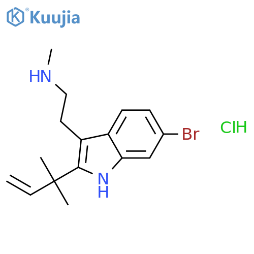 6-Bromo-2-(1,1-dimethyl-2-propenyl)-N-1H-indole-3-ethanaminehydrochloride structure