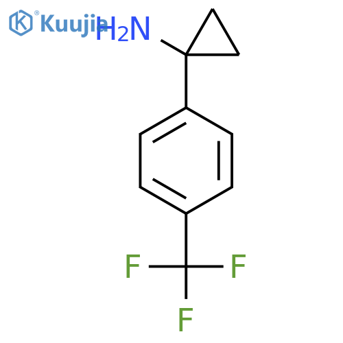 1-4-(trifluoromethyl)phenylcyclopropan-1-amine structure