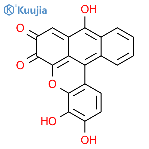 Naphtho[3,2,1-kl]xanthene-7,9-dione,3,4,6-trihydroxy- structure