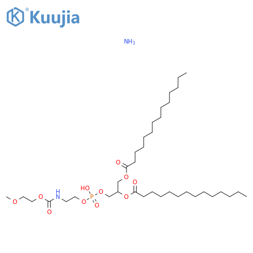 1,2-dioleoyl-sn-glycero-3-phosphoethanolaMine-N-[Methoxy(polyethylene glycol)-350] (aMMoniuM salt) structure