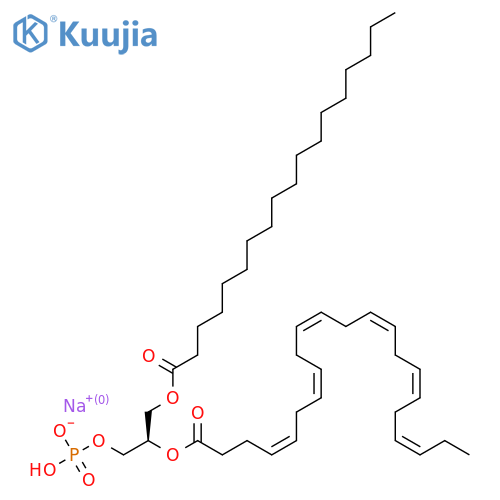 1-Stearoyl-2-docosahexaenoyl-sn-glycero-3-phosphate Sodium Salt structure