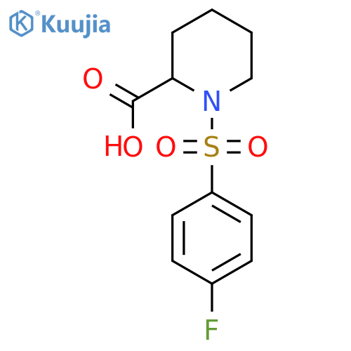 1-(4-Fluoro-benzenesulfonyl)-piperidine-2-carboxylic acid structure