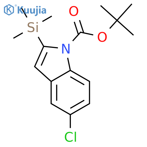 1-boc-5-chloro-2-trimethylsilanyl-indole structure
