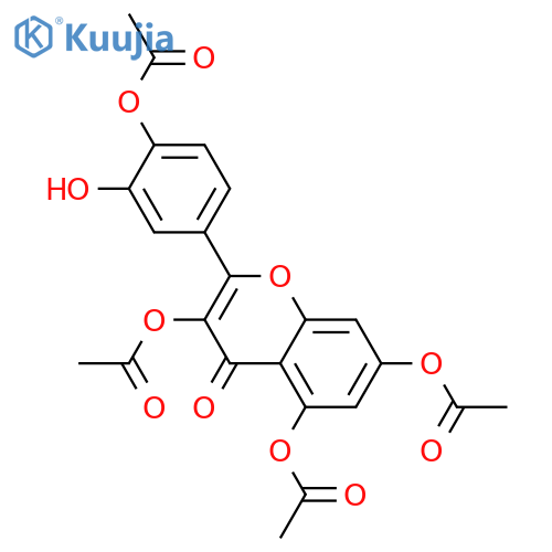 3,3',4',5,7-Pentahydroxyflavone; 3,4',5,7-Tetra-Ac structure