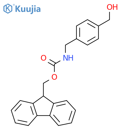 9H-Fluoren-9-ylmethyl 4-(hydroxymethyl)benzylcarbamate structure