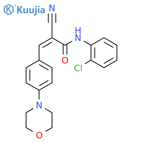 N-(2-chlorophenyl)-2-cyano-3-[4-(morpholin-4-yl)phenyl]prop-2-enamide structure