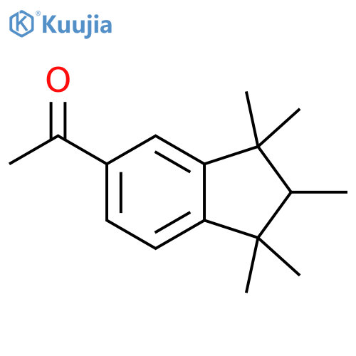 Ethanone,1-(2,3-dihydro-1,1,2,3,3-pentamethyl-1H-inden-5-yl)- structure