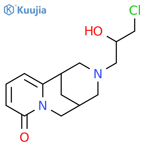 3-(3-chloro-2-hydroxy-propyl)-1,2,3,4,5,6-hexahydro-1,5-methano-pyrido[1,2-a][1,5]diazocin-8-one structure