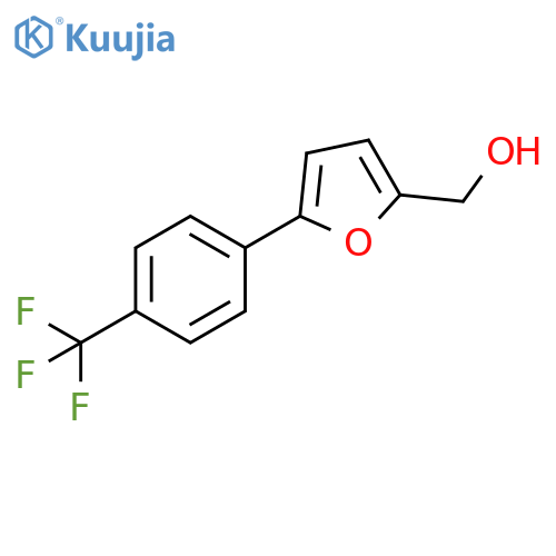 {5-4-(trifluoromethyl)phenylfuran-2-yl}methanol structure