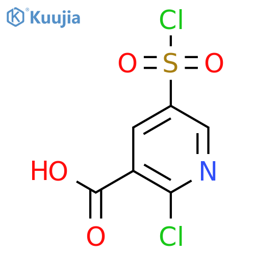 2-Chloro-5-(chlorosulfonyl)nicotinic acid structure