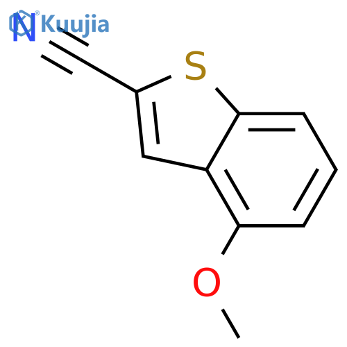 4-methoxybenzobthiophene-2-carbonitrile structure