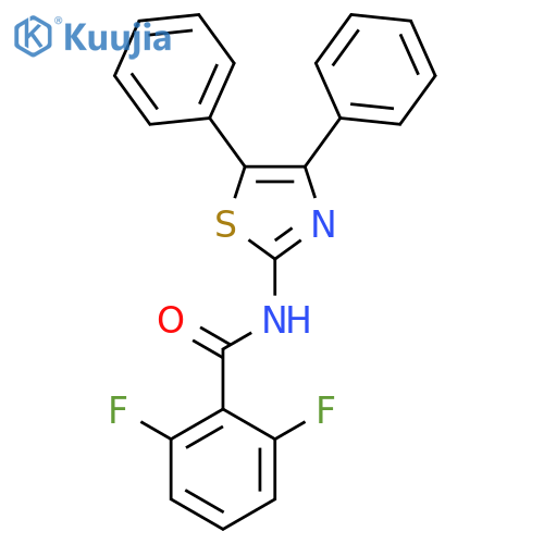 N-(4,5-diphenyl-1,3-thiazol-2-yl)-2,6-difluorobenzamide structure
