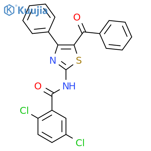 N-(5-benzoyl-4-phenyl-1,3-thiazol-2-yl)-2,5-dichlorobenzamide structure