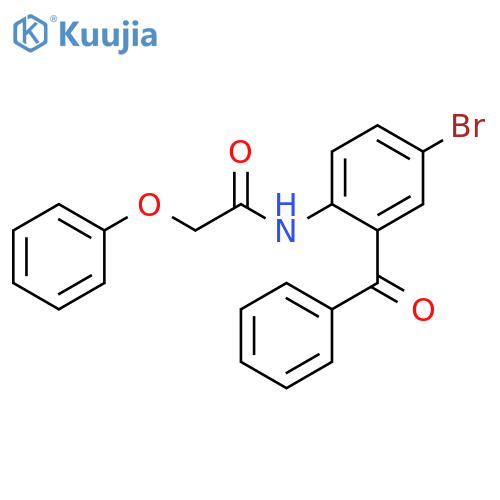 N-(2-benzoyl-4-bromophenyl)-2-phenoxyacetamide structure