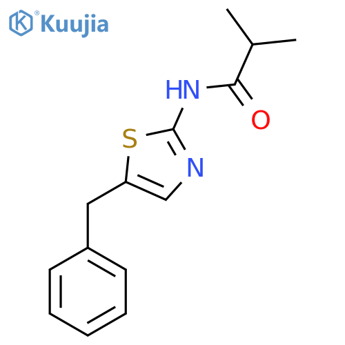 N-(5-benzyl-1,3-thiazol-2-yl)-2-methylpropanamide structure