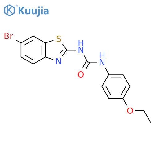 3-(6-bromo-1,3-benzothiazol-2-yl)-1-(4-ethoxyphenyl)urea structure