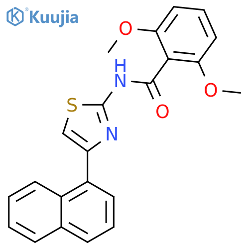 2,6-dimethoxy-N-4-(naphthalen-1-yl)-1,3-thiazol-2-ylbenzamide structure