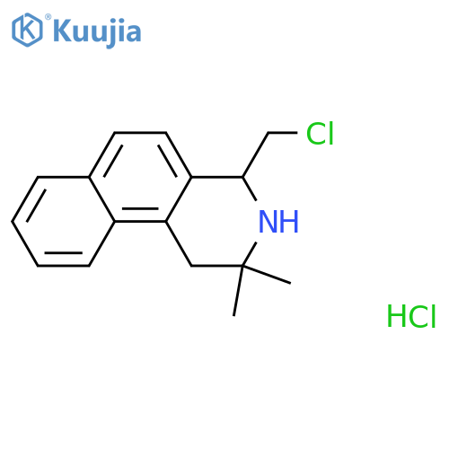 4-(chloromethyl)-2,2-dimethyl-1,2,3,4-tetrahydrobenzo[{f}]isoquinoline structure