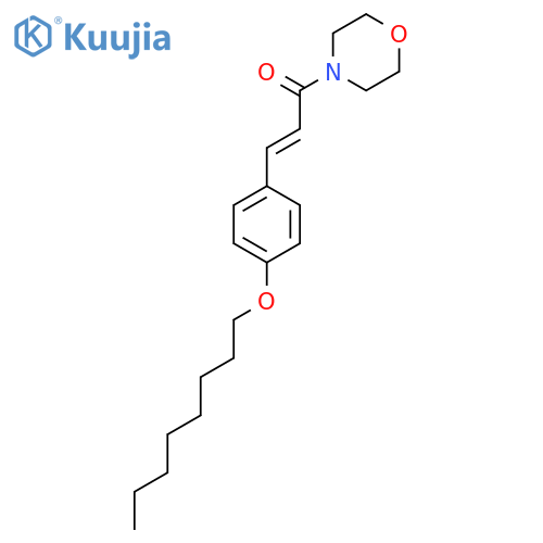 (2E)-1-(morpholin-4-yl)-3-4-(octyloxy)phenylprop-2-en-1-one structure