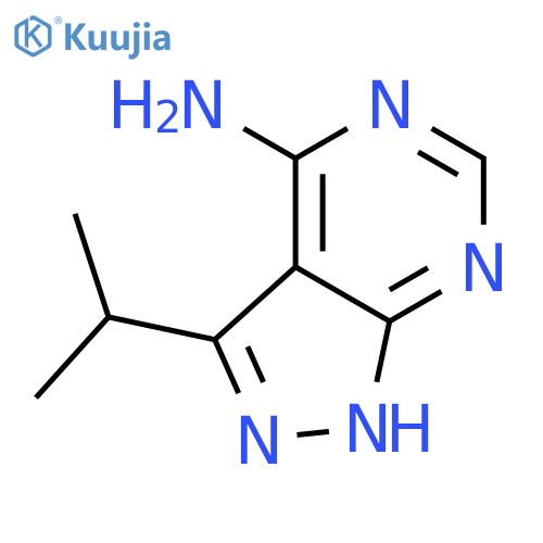 3-(1-methylethyl)-1H-Pyrazolo[3,4-d]pyrimidin-4-amine structure