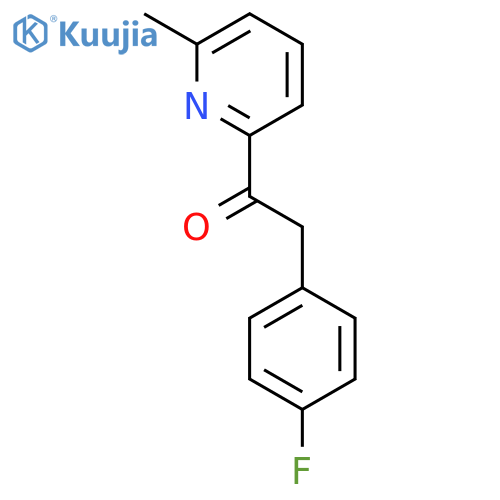 2-(4-Fluorophenyl)-1-(6-methylpyridin-2-yl)ethanone structure