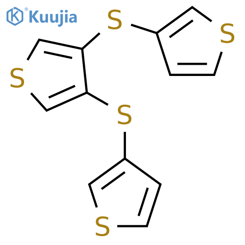 Thiophene, 3,4-bis(3-thienylthio)- structure