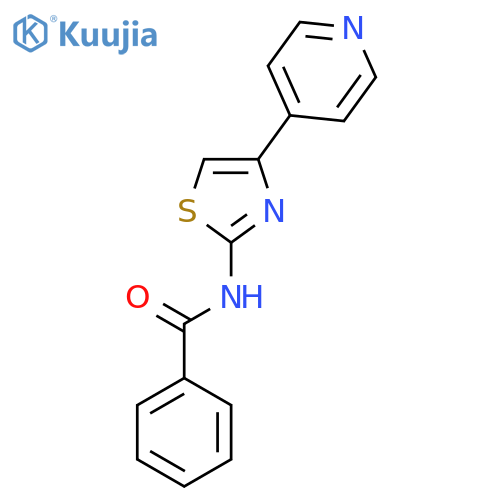 N-[4-(4-pyridinyl)-1,3-thiazol-2-yl]benzamide structure