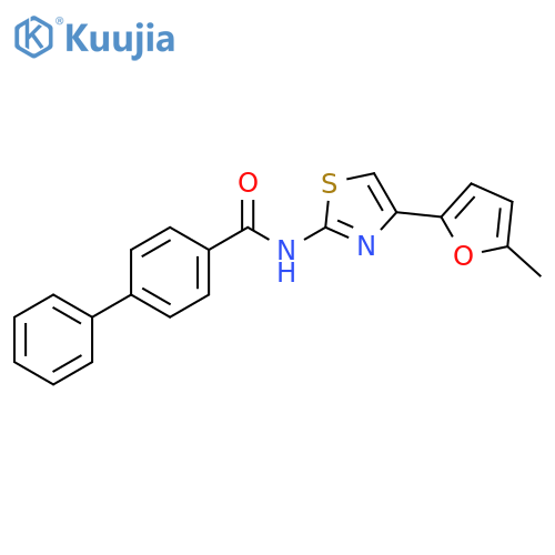 N-4-(5-methylfuran-2-yl)-1,3-thiazol-2-yl-1,1'-biphenyl-4-carboxamide structure