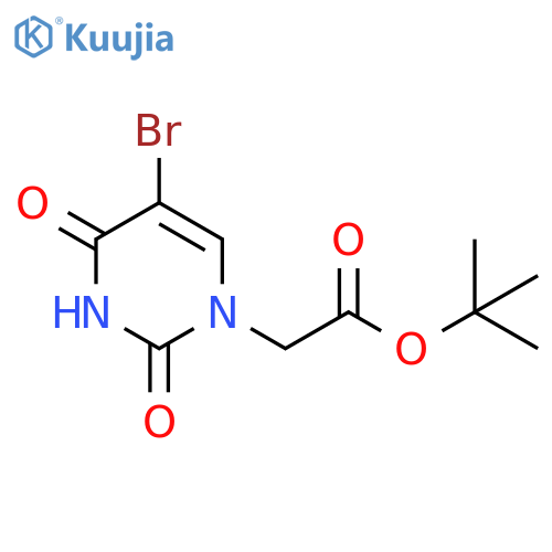5-Bromo-N1-tert-butoxycarbonylmethyl-uracil structure