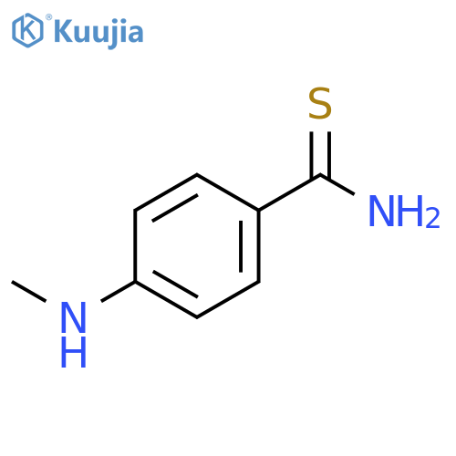 4-(methylamino)benzene-1-carbothioamide structure