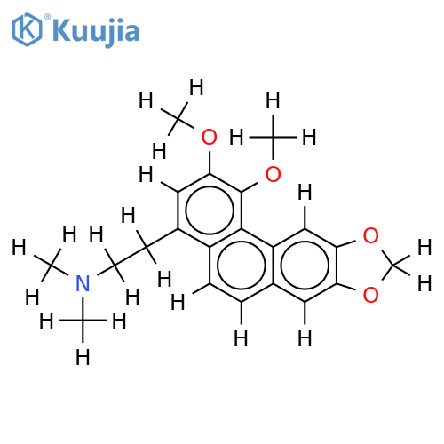 1-[2-(N,N-dimethylaminoethyl)]-3,4-dimethoxy-6,7-methylenedioxyphenanthrene structure