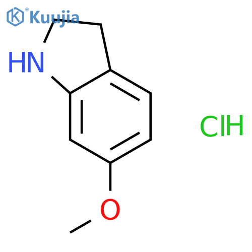 6-Methoxy-2,3-dihydro-1h-indole hydrochloride structure