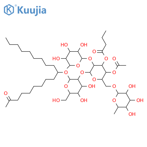 10-Hydroxy-2-nonadecanone; (R)-form, O-[6-Deoxy-α-D-glucopyranosyl-(1→2)-[6-deoxy-β-D-talopyranosyl-(1→6)]-4-O-acetyl-3-O-butanoyl-β-D-glucopyranosyl-(1→2)-β-D-glucopyranoside] structure
