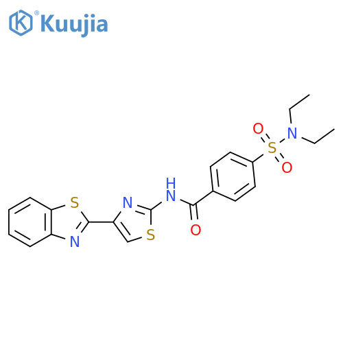 N-4-(1,3-benzothiazol-2-yl)-1,3-thiazol-2-yl-4-(diethylsulfamoyl)benzamide structure