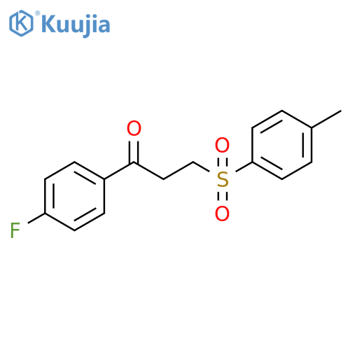 1-(4-FLUOROPHENYL)-3-[(4-METHYLPHENYL)SULFONYL]-1-PROPANONE structure